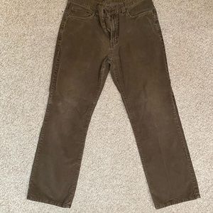 Eddie Bauer Brown Corduroy Striaght Cut